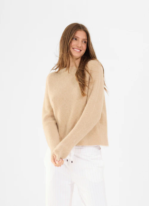 Regular Fit Strick Strick - Pullover croissant
