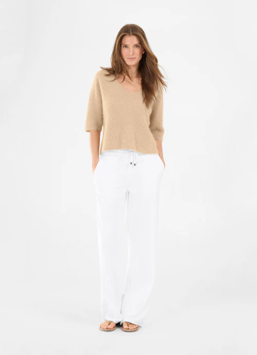 Regular Fit Strick Strick - Pullover croissant