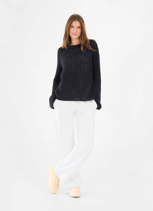 Casual Fit Strick Strick - Pullover navy