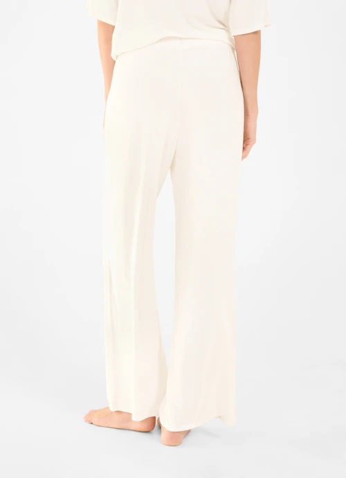 Loose Fit Sweatpants Nightwear - Trousers eggshell