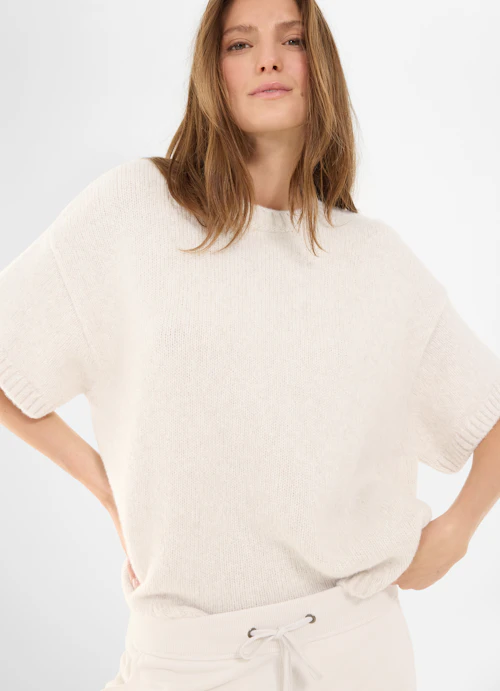 Casual Fit Strick Strick - Pullover eggshell