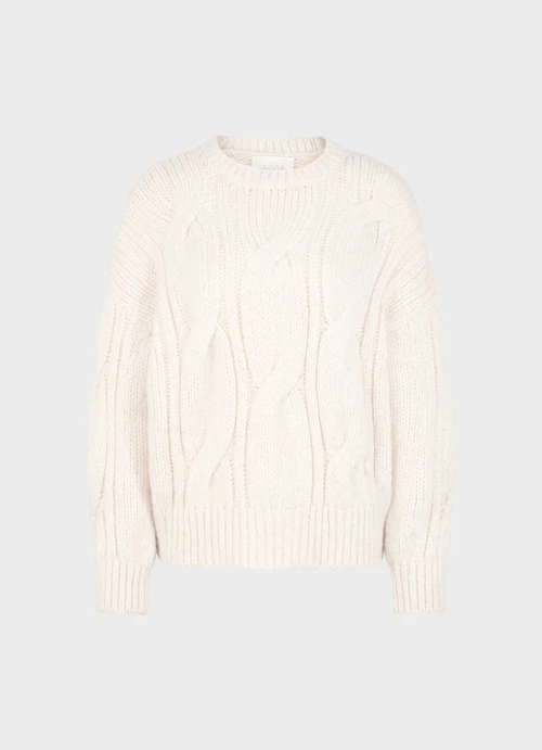 Casual Fit Strick Strick - Pullover eggshell