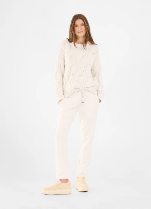 Casual Fit Strick Strick - Pullover eggshell
