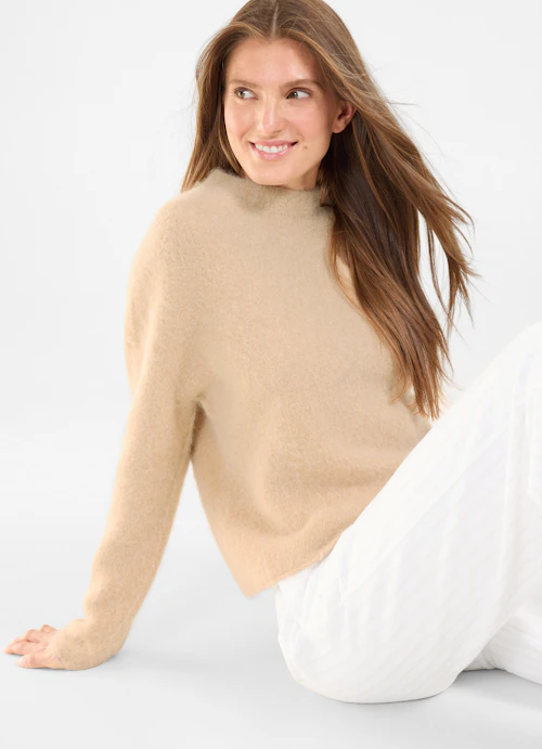 Regular Fit Strick Strick - Pullover croissant