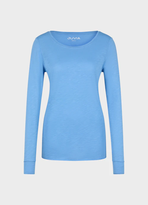 Slim Fit Longsleeves Longsleeve dutch blue