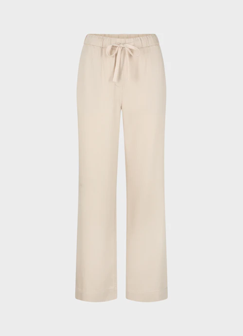 Casual Fit Hosen Twill - Hose light sand