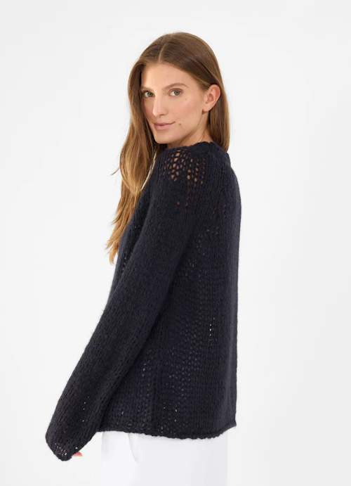 Casual Fit Strick Strick - Pullover navy