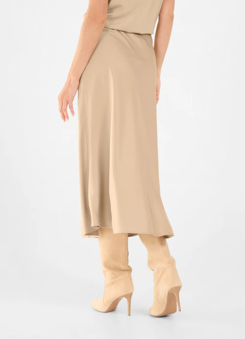 Medium Length Röcke Satin - Rock croissant