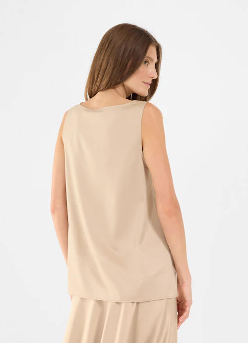 Loose Fit Tops Satin - Top croissant