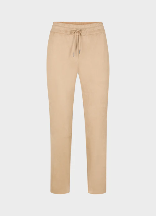 Regular Fit Hosen Tech Velours - Hose croissant