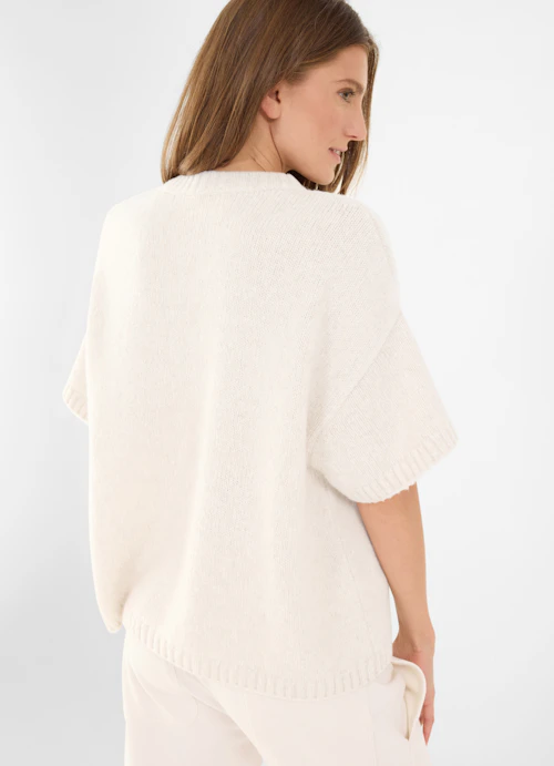 Casual Fit Strick Strick - Pullover eggshell