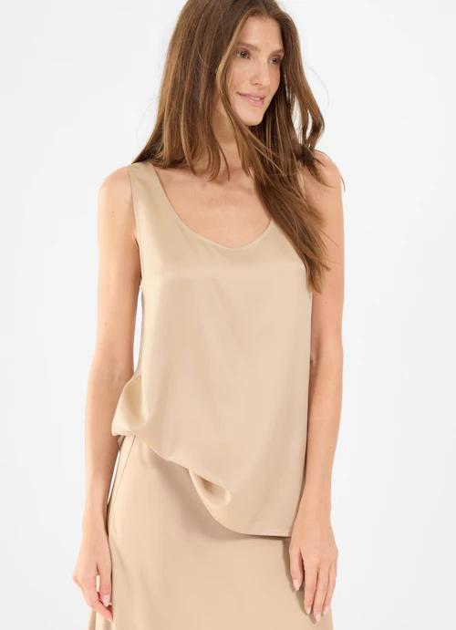 Loose Fit Tops Satin - Top croissant