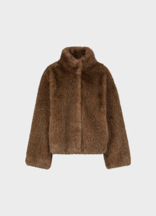 Oversized Fit Jacken Faux Fur - Jacke croissant