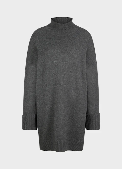 Casual Fit Knitwear Cashmere Blend Dress anthra.mel.
