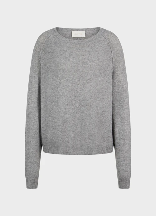 Regular Fit Knitwear Cashmere sweater steel grey mel.