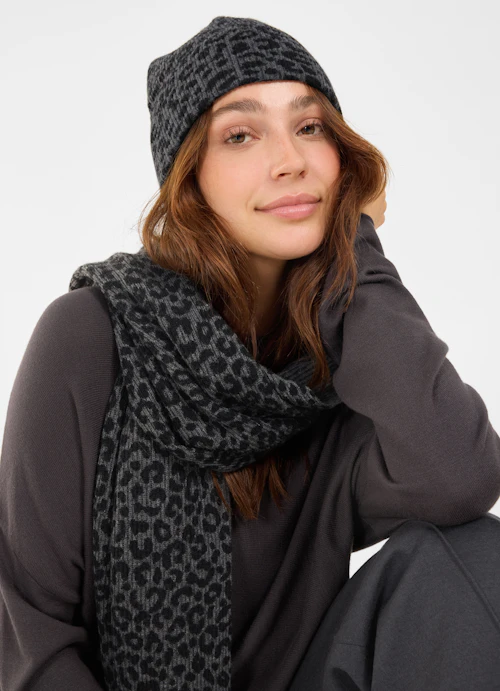 Regular Fit Knitwear Knitted hat anthra.mel.