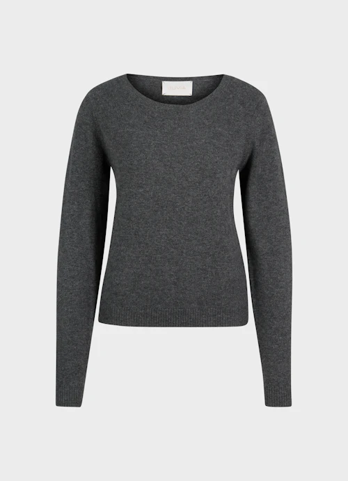 Slim Fit Knitwear Cashmere Blend - Sweater anthra.mel.