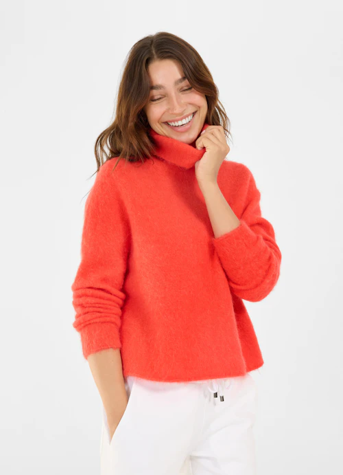 Regular Fit Knitwear Knit sweater cherry tomato