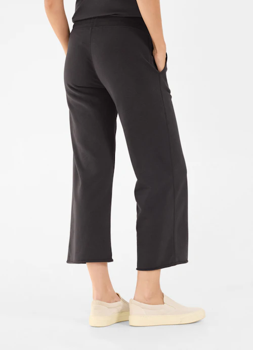 Wide Leg Sweatpants Culotte - Sweatpants anthra