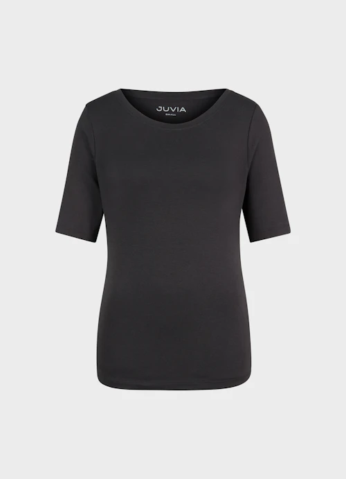 Slim Fit T-shirts Jersey Modal T-Shirt anthra