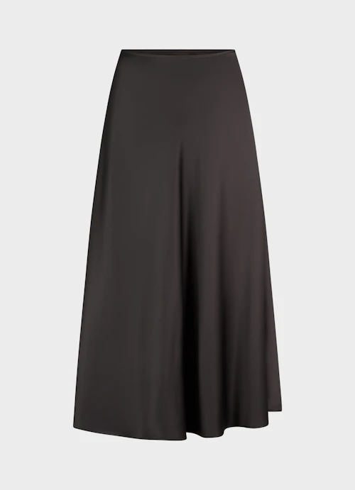 Medium Length Skirts Satin skirt anthra