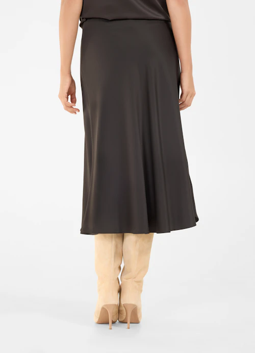 Medium Length Skirts Satin skirt anthra