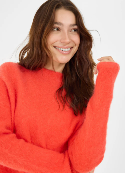 Regular Fit Knitwear Knit sweater cherry tomato