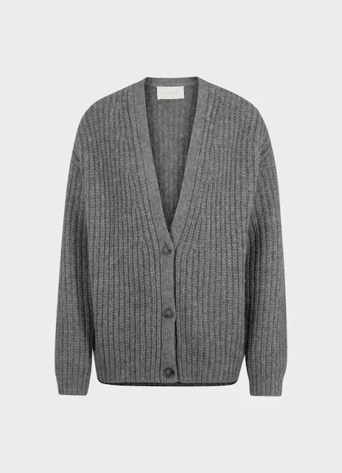 Casual Fit Knitwear Knit cardigan steel grey mel.