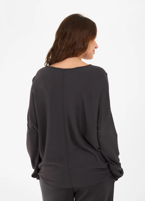Casual Knitwear Viscose Stretch Sweater anthra