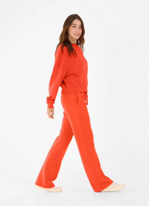Boot Cut Sweatpants Sweatpants cherry tomato