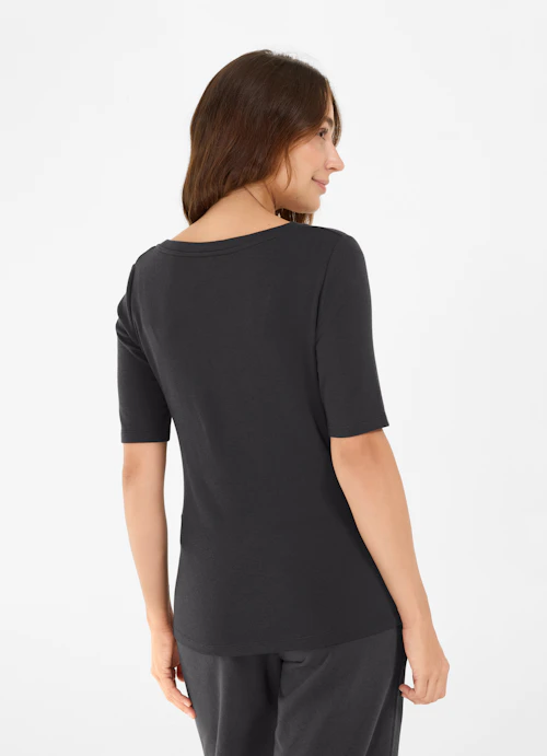 Slim Fit T-shirts Jersey Modal T-Shirt anthra