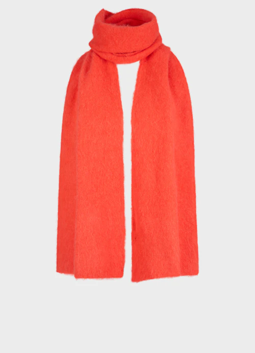 Regular Fit Knitwear Knitted scarf cherry tomato