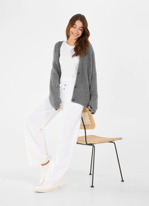Casual Fit Knitwear Knit cardigan steel grey mel.