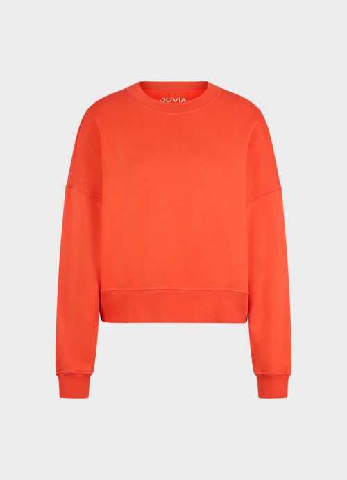 Oversized Fit Sweatshirts Sweater cherry tomato