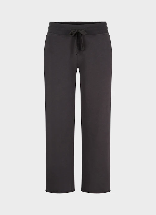 Wide Leg Sweatpants Culotte - Sweatpants anthra