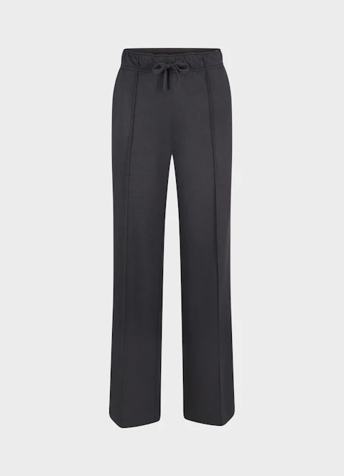 Wide Leg Hosen Flannel - Hose anthra