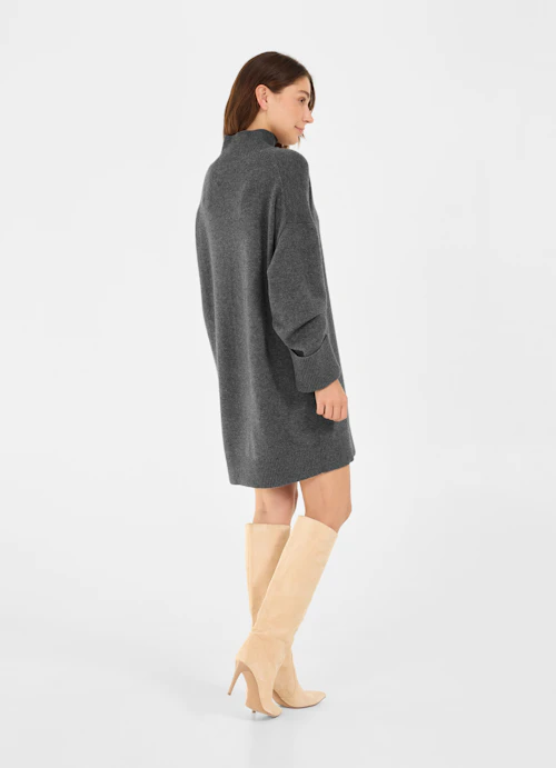 Casual Fit Knitwear Cashmere Blend Dress anthra.mel.