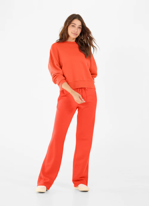Oversized Fit Sweatshirts Sweater cherry tomato