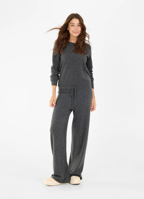 Slim Fit Knitwear Cashmere Blend - Sweater anthra.mel.