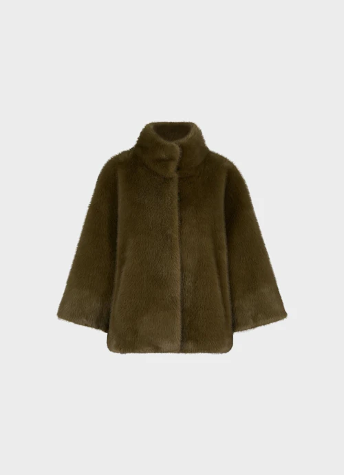 Loose Fit Jacken Faux Fur - Wendejacke burnt olive