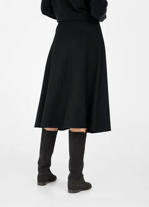 Medium Fit Skirts Flannel skirt black