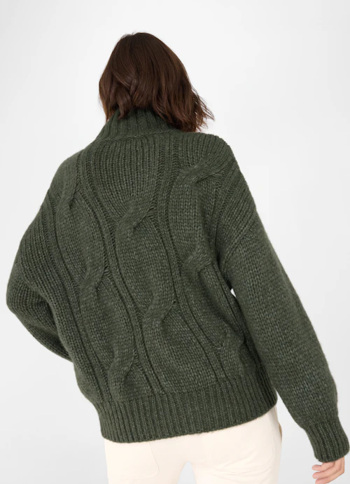 Casual Fit Knitwear Knit turtleneck sweater burnt olive