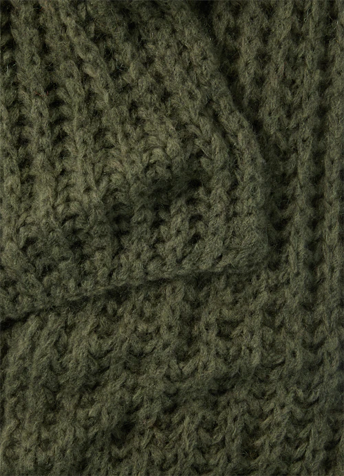 Regular Fit Knitwear Knitted scarf burnt olive