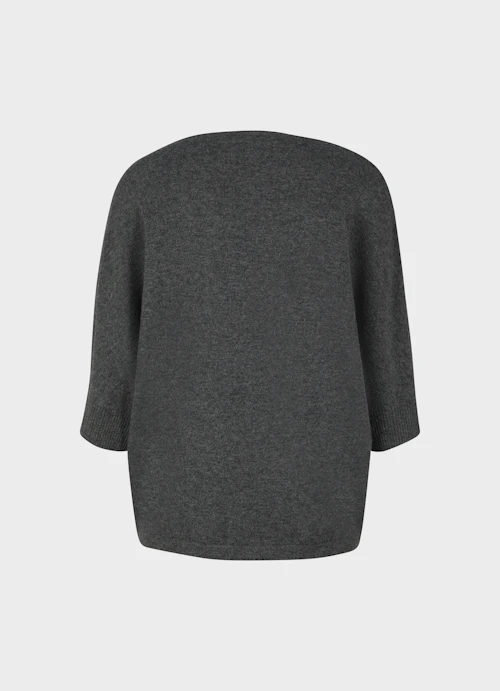 Casual Fit Strick Cashmere Blend - Pullover anthra.mel.