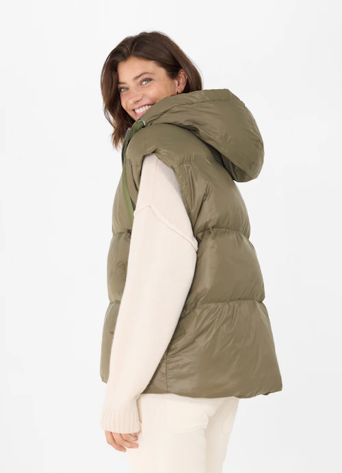 Oversized Fit Jackets Down vest burnt olive