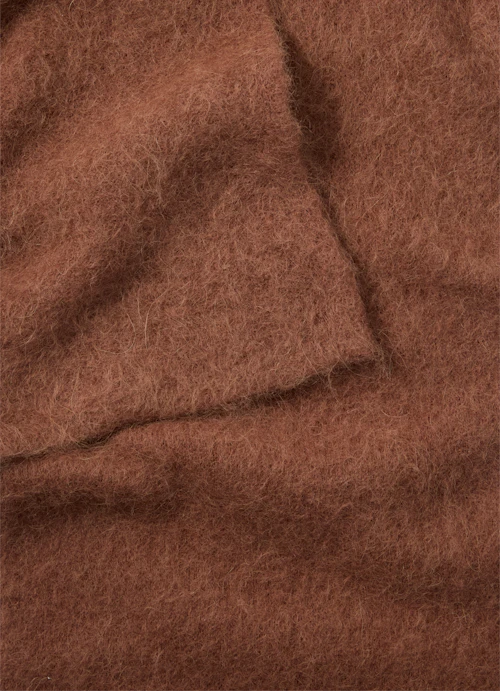 Regular Fit Knitwear Knitted scarf chestnut