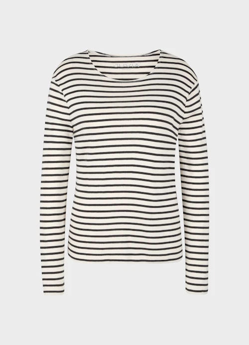 Slim Fit Long sleeve tops Jersey Modal - Longsleeve eggshell