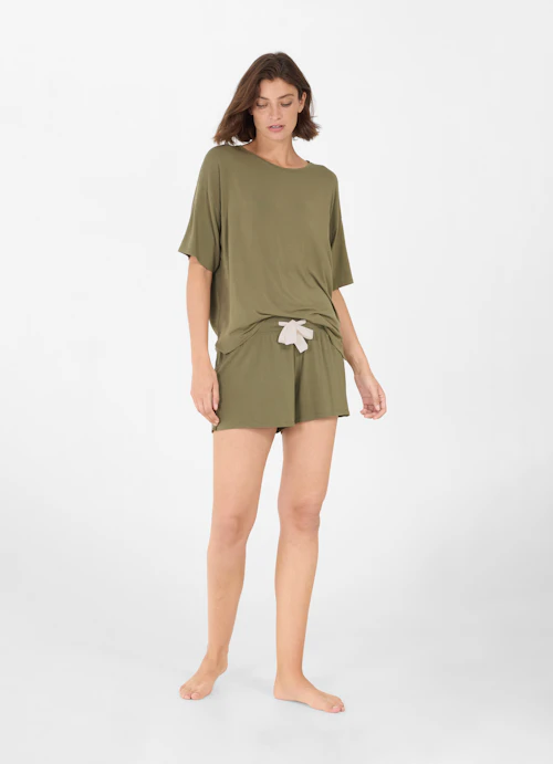 Regular Fit Nightwear Nightwear - Shorts burnt olive