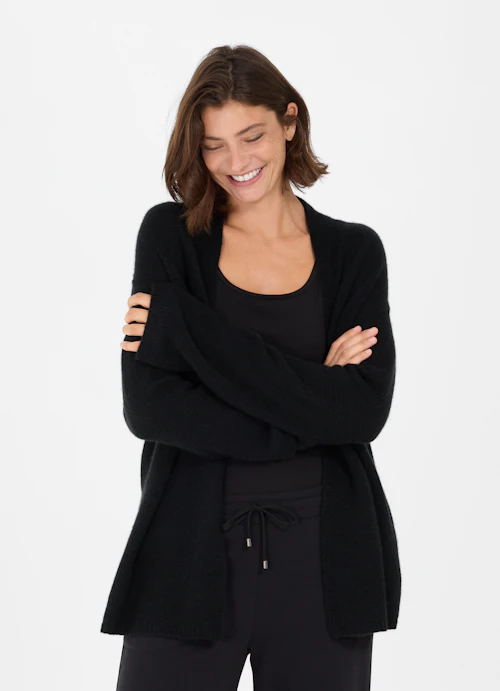 Regular Fit Knitwear Cashmere cardigan black