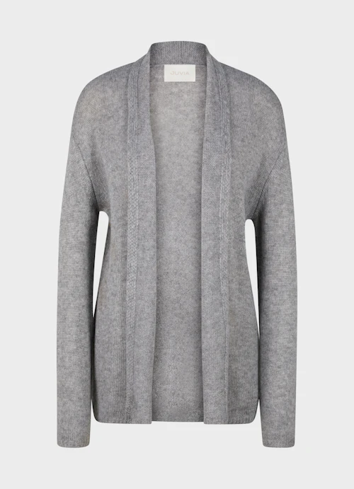 Regular Fit Knitwear Cashmere cardigan steel grey mel.